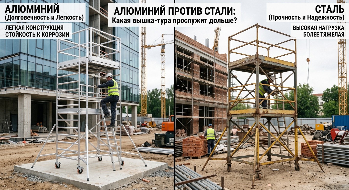 Алюминиевая или стальная — какая вышка-тура прослужит дольше?