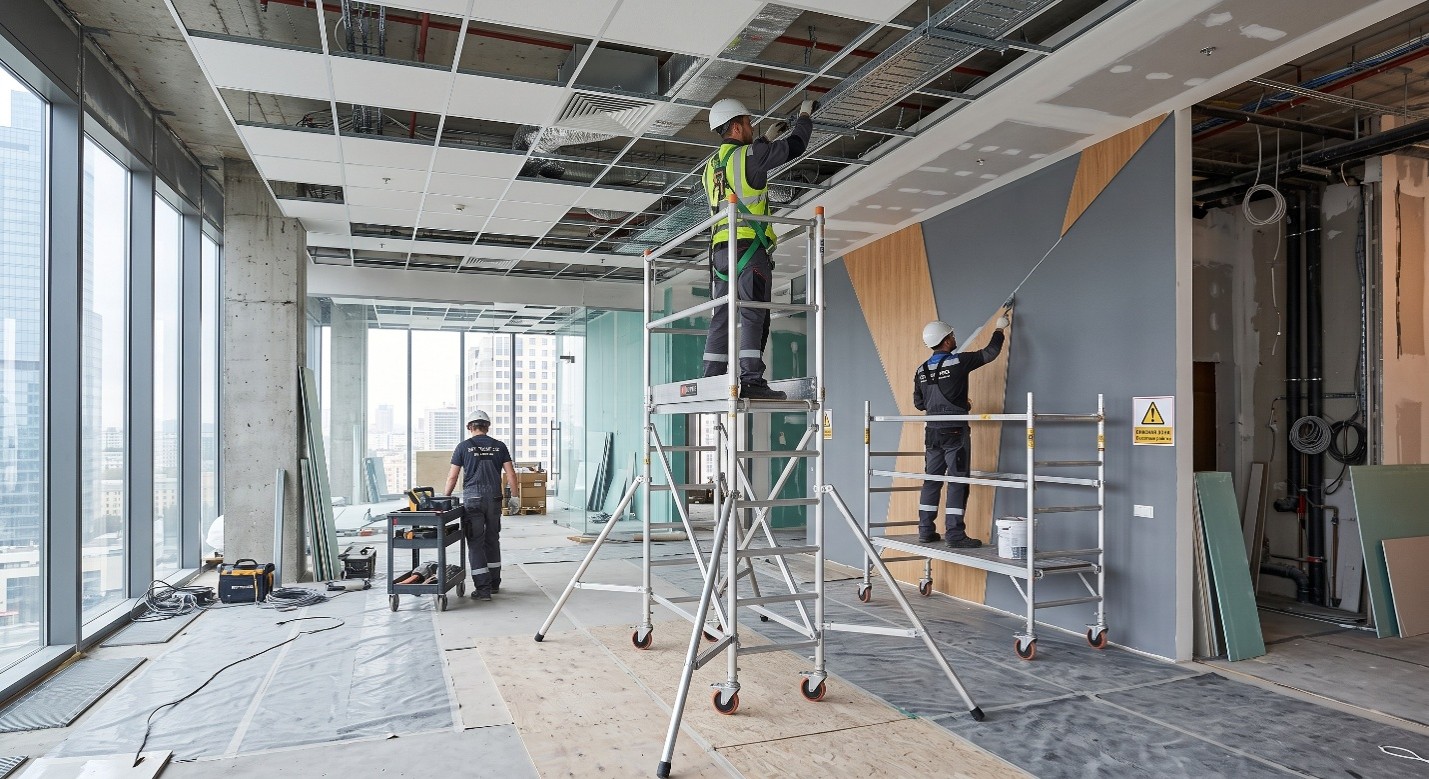Высотные работы в Fit-out проектах